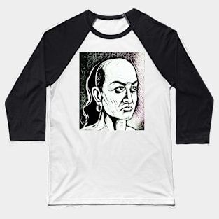 Chanakya Black And white Portrait | Chanakya Artwork 3 Baseball T-Shirt